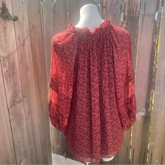 Kobi Halperin Mckenna Peasant Blouse size XL